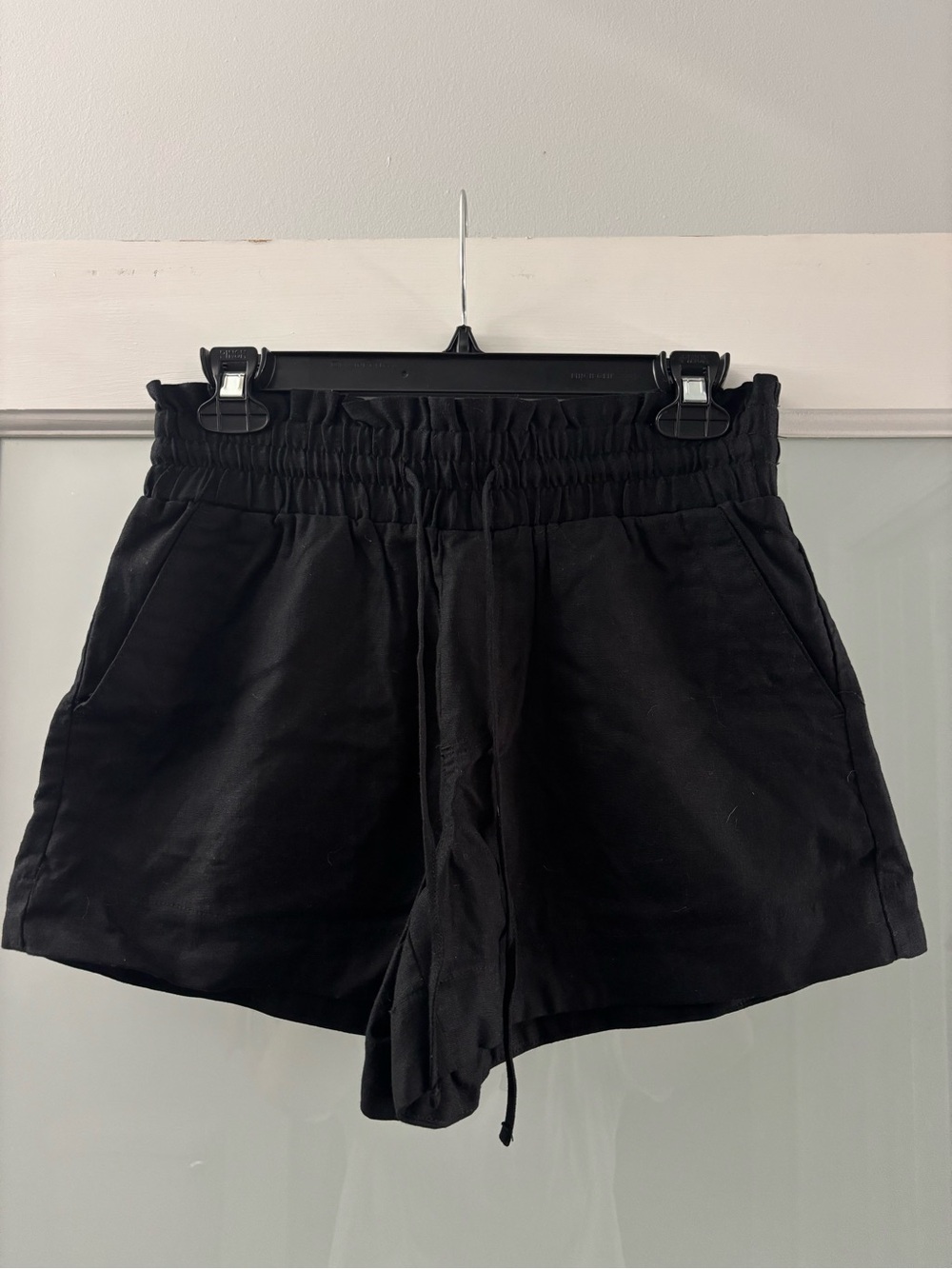a new day Black Women's Elastic Drawstring Shorts